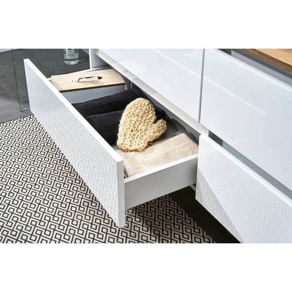 Valge/puiduvärvi seinale ilma valamuta üksus  110x53 cm Quickset 360 – Pelipal-image-3