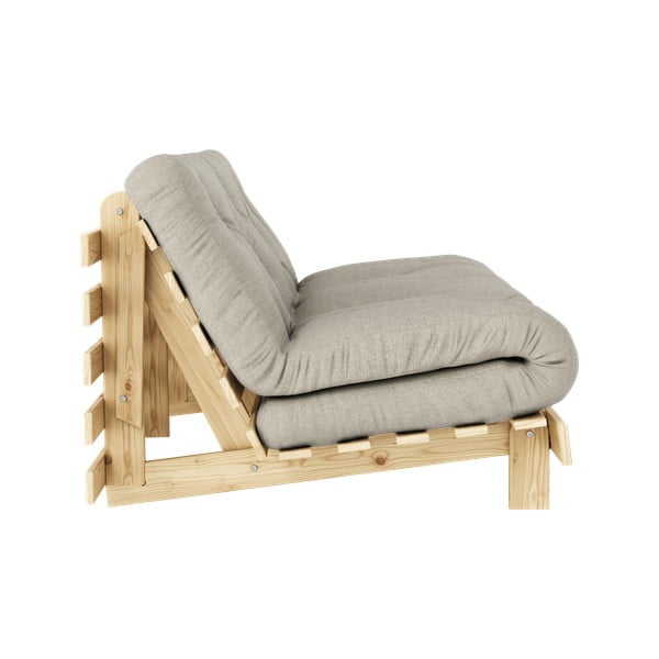 Beež linane diivanvoodi 160 cm Roots - Karup Design-image-4