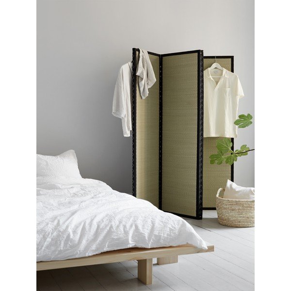 Kaheinimesevoodi männipuidust koos madratsiga Comfort Mat Black/Black, 140 x 200 cm Japan - Karup Design-image-1