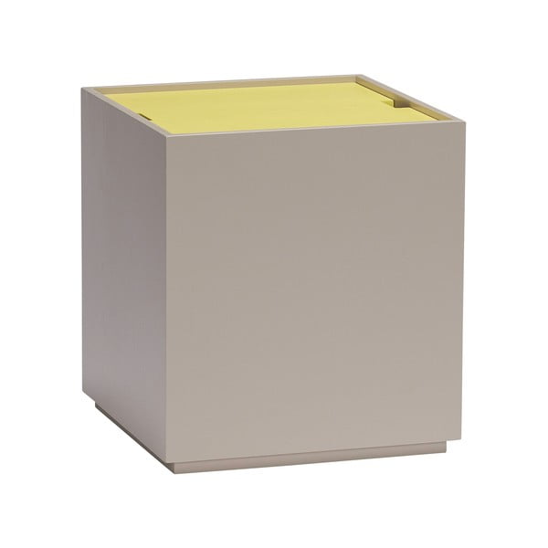 Kollane-hall tuhkpuidust kast 40x45 cm Vault - Hübsch-image-2