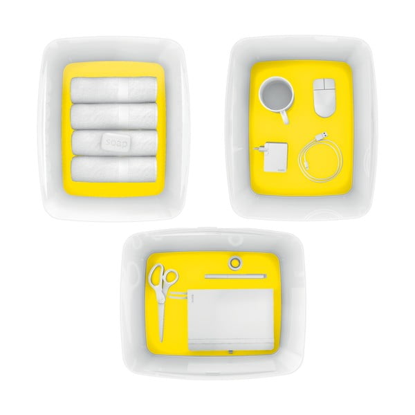 Valge-kollane kaanega plastist hoiukarp MyBox - Leitz-image-2