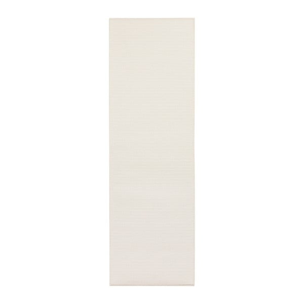 Krémově bílý běhoun vhodný i na ven BT Carpet Sisal, 80 x 250 cm