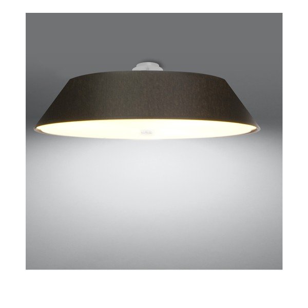 Must laevalgusti tekstiilist varjuga ø 70 cm Hektor - Sollux-image-3