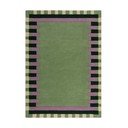 Roheline-lilla käsitsi kootud villane vaip 160x230 cm Kai Wool Border - Flair Rugs