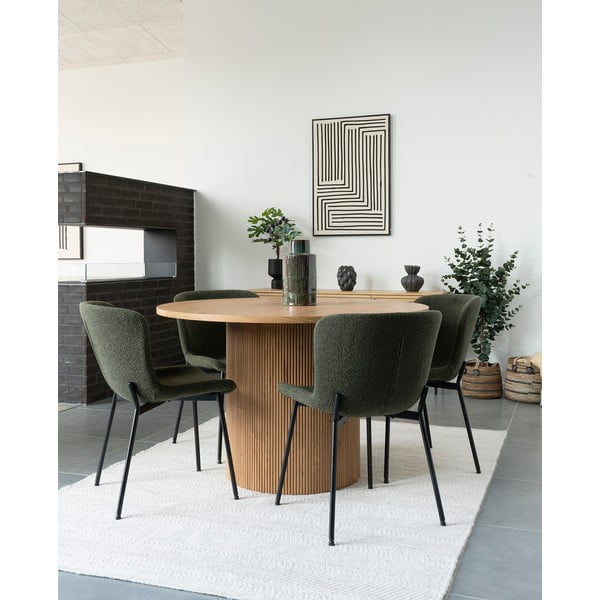 Tumerohelised söögitoolid 2tk komplektis Maceda - House Nordic-image-1