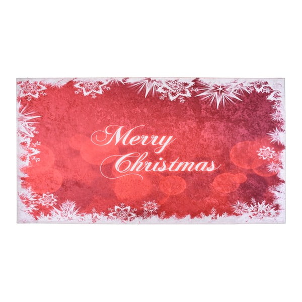 Valge ja punane rõõmsate jõulude vaip, 50 x 80 cm - Vitaus
