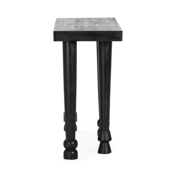 Must mangopuidust konsoollaud 40x130 cm Inaya - MOME-image-3