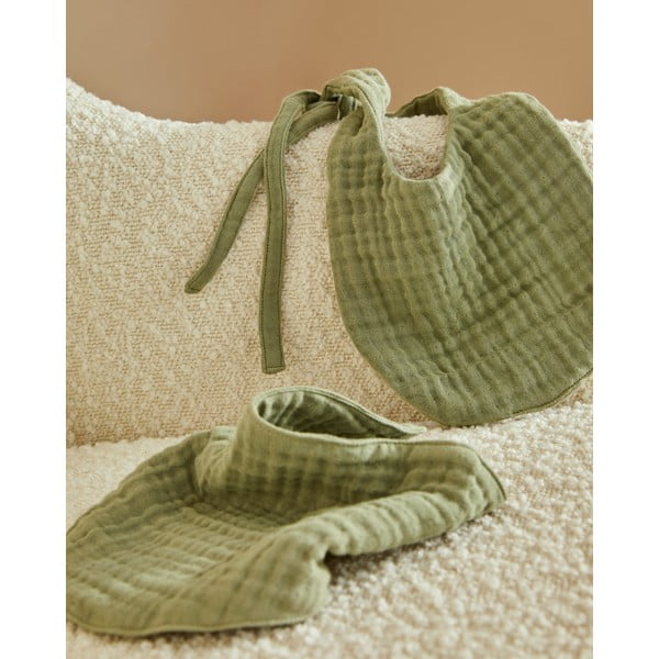 Rohelised musliinpudipõlled, 2 tk komplektis Prune - Kave Home-image-1