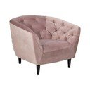 Puuderroosa sametne tugitool Ria - Actona