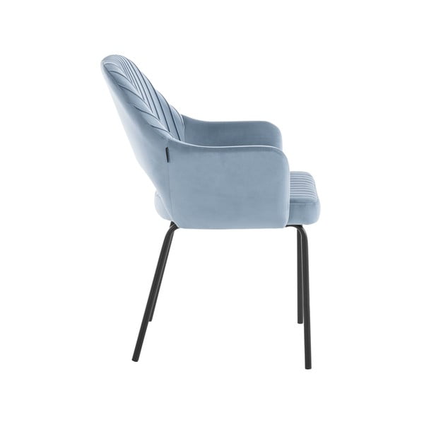 Helesinised sametist söögitoolid 2-st komplektis Britney - Støraa-image-4