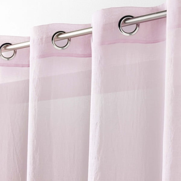 Roosa kardin 140x280 cm Telma - douceur d'intérieur-image-1