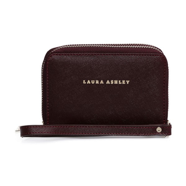 Tmavě červená peněženka z koženky Laura Ashley Glegg
