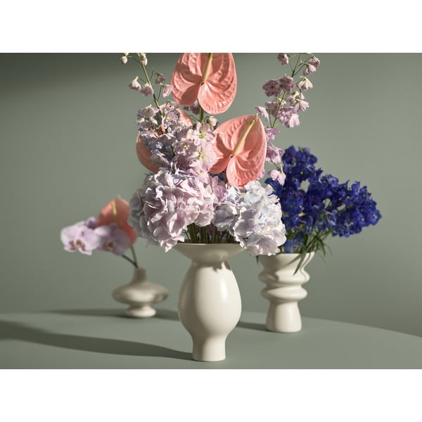 Krémově bílá keramická váza Kähler Design Kontur, výška 25 cm-image-1