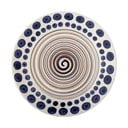 Valge-tumesinine keraamiline taldrik ø 27 cm Shama - Bloomingville