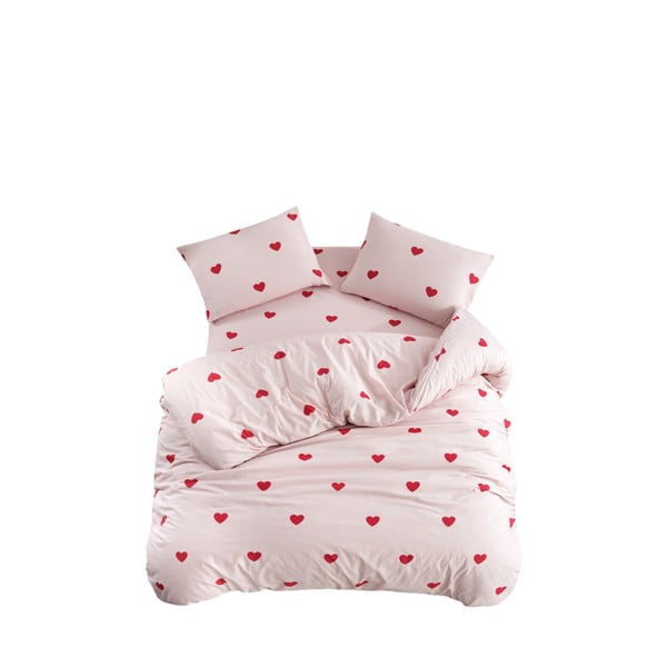 Roosa 3-osaline pikendatud voodipesukomplekt 160x220 cm Red Heart - Mila Home