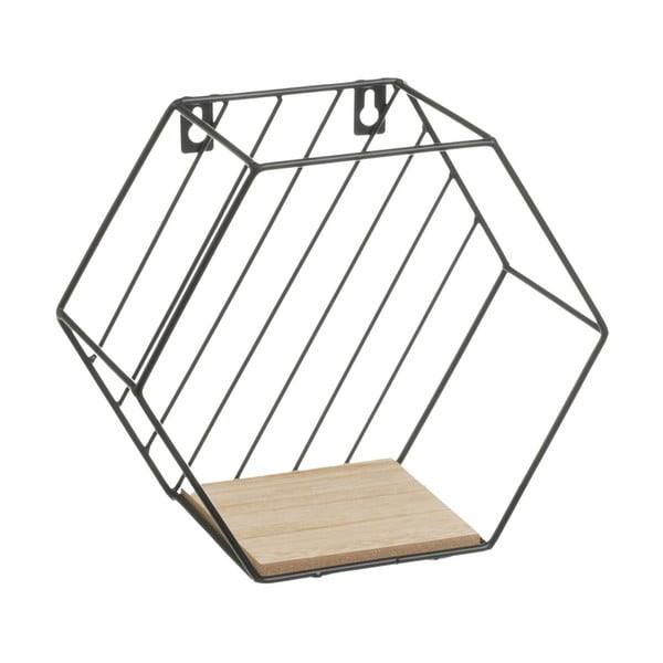 Must-puiduvärvi riiulid 3tk komplektis 31 cm - Casa Selección-image-2