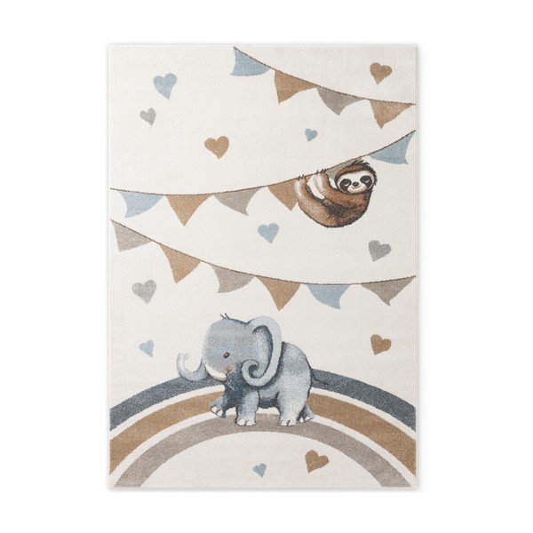 Kreem laste vaip 120x170 cm Walk like an Elephant Rainbow Party - Villeroy&Boch