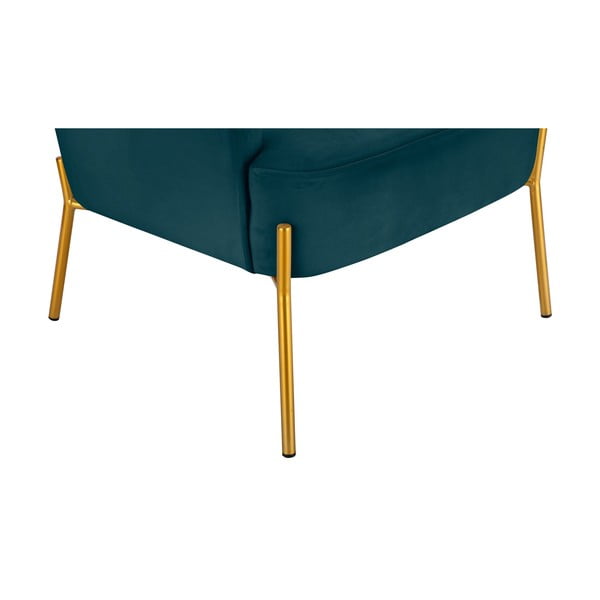 Roheline ja sinine sametist tugitool Runa - Støraa-image-3