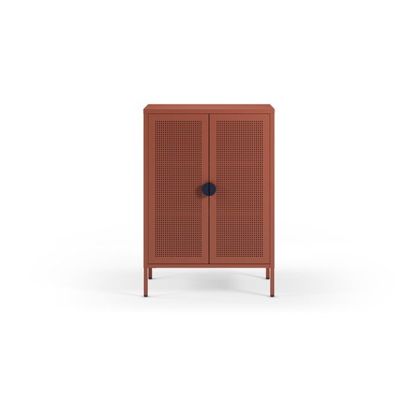 Terrakota värvi metallkapp 70x100x40 cm Sayla - Marckeric-image-1