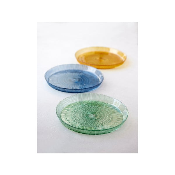 Sinine klaasist serveerimistaldrik ø 30 cm Kusintha - Bitz-image-4