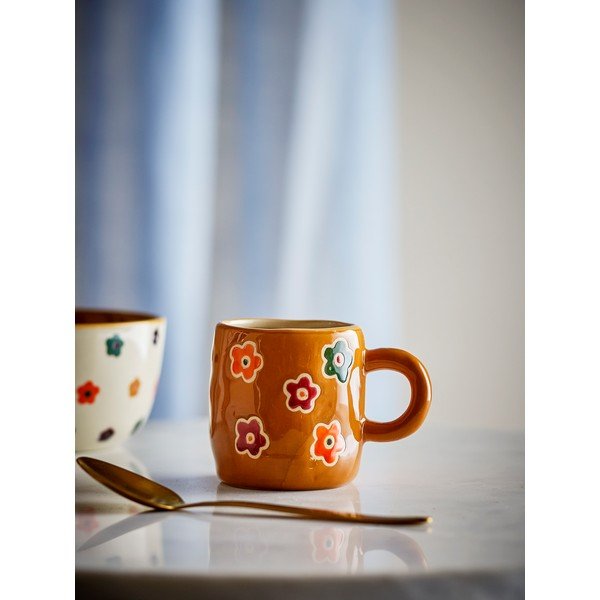 Pruun laste kruus kivikeraamikast 130 ml Addy - Bloomingville Mini-image-1