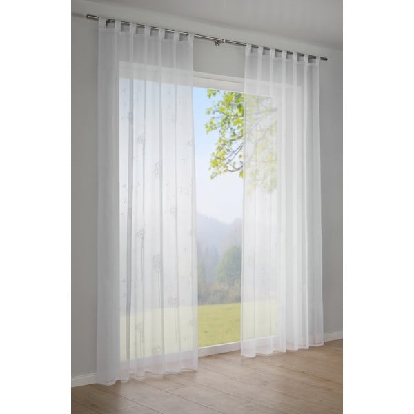 Valge kardin 245x140 cm Voile - Gardinia-image-1
