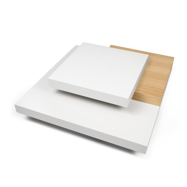 Valge kohvilaud 90x90 cm Slate - TemaHome-image-1