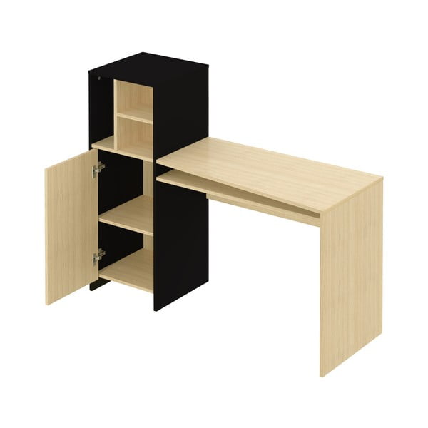 Töölaud tammeplaadiga 130x50 cm Mitch - TemaHome-image-2