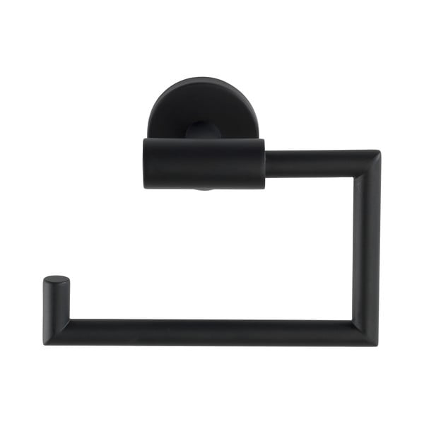 Mattmust seinale paigaldatav roostevabast terasest tualettpaberihoidja Bosio - Wenko-image-2