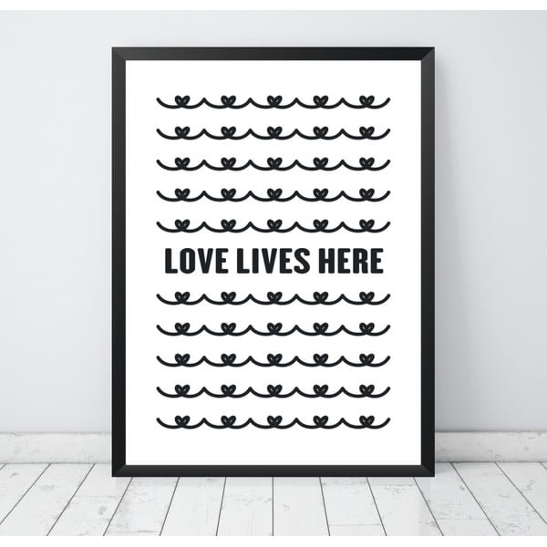 Plakát Nord & Co Love Lives Here, 40 x 50 cm