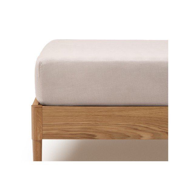 Hallikaspruun puuvillane lina 180x200 cm Simmel - Kave Home