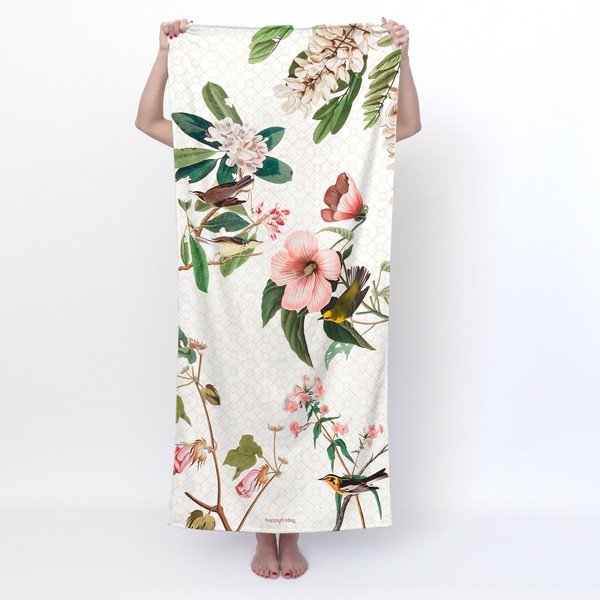 Valge rätik 70x150 cm Blooming - Happy Friday-image-1