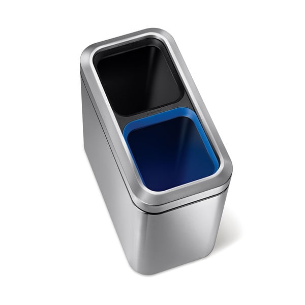 Roostevabast terasest prügikast 20 l - simplehuman-image-3