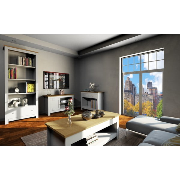 Tammedekooriga telerilaud naturaalne hall 95x58 cm Emerald - Støraa-image-1