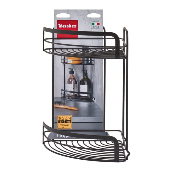 Must nurgas kahetasandiline vannitoa riiul Origin Lava - Metaltex-image-3