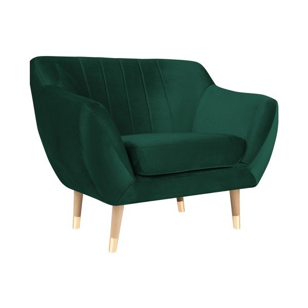 Tumeroheline sametist tugitool Benito - Mazzini Sofas-image-2