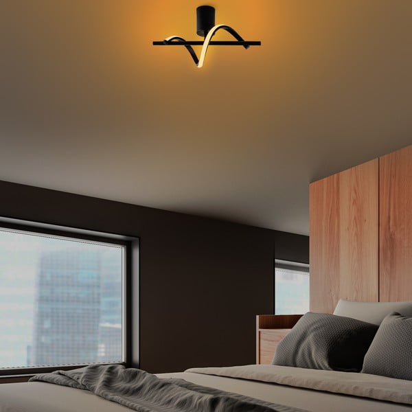 Must LED laevalgusti ø 7 cm Likma - Opviq lights-image-2