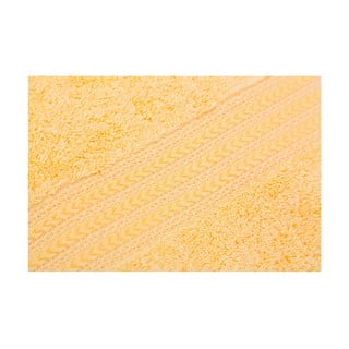 Kollane puhtast puuvillast rätik, 50 x 90 cm - Foutastic