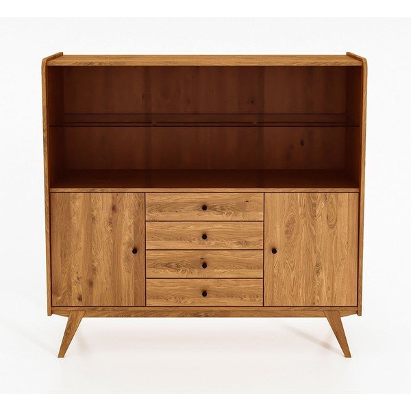 Vitriinkapp tammepuust 160x154 cm Retro - The Beds-image-2