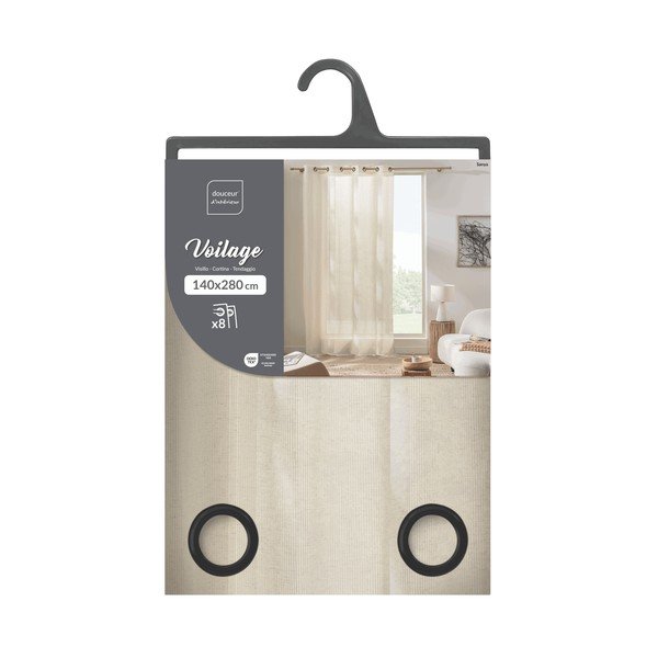 Kreemikas kardin 140x280 cm Sanya - douceur d'intérieur-image-3