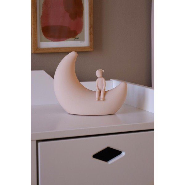 Heleroosa laste öölamp Moon Shell - Cam Cam Copenhagen-image-1