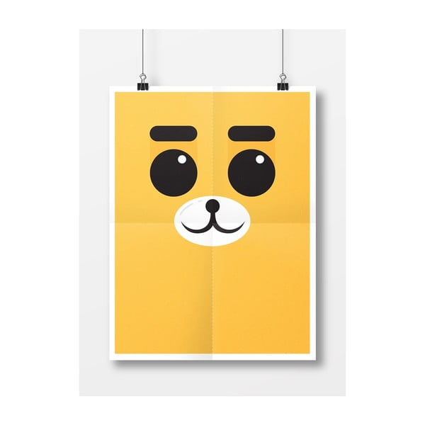Plakát Medvěd Žlutý, A3