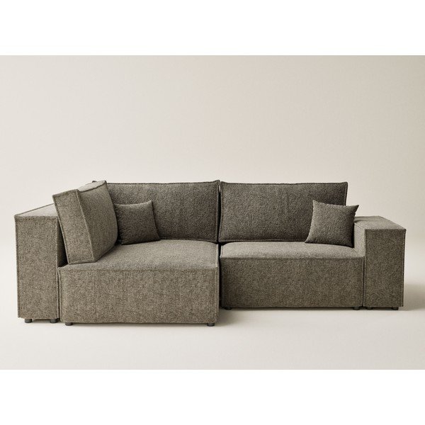 Pruun šenilldiivanvoodi/panipaigaga nurgadiivan (vasak nurk/L-kujuline) Tonga - Maison de Rêve-image-2