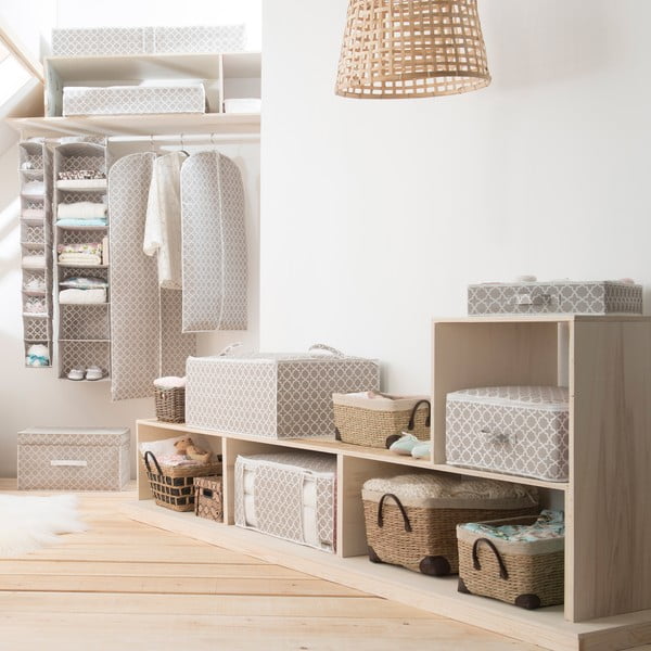 Beeži tõmblukuga hoiukarp, pikkus 46 cm Madison - Compactor-image-3