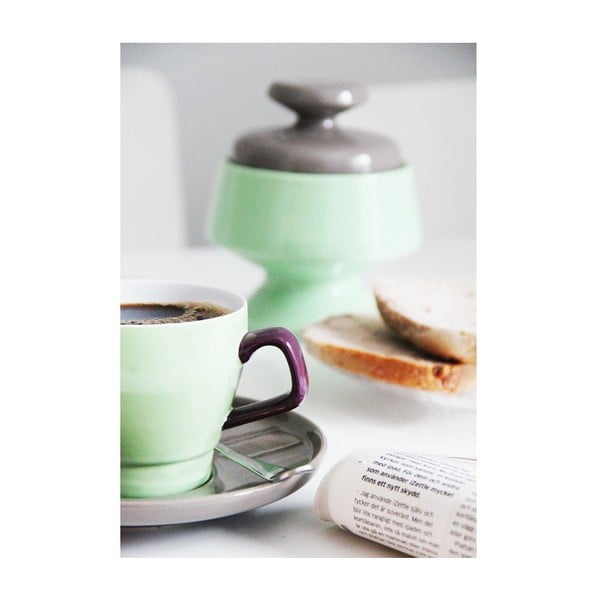 Šálek s podšálkem Sagaform Pop, zelený/hnědý-image-4