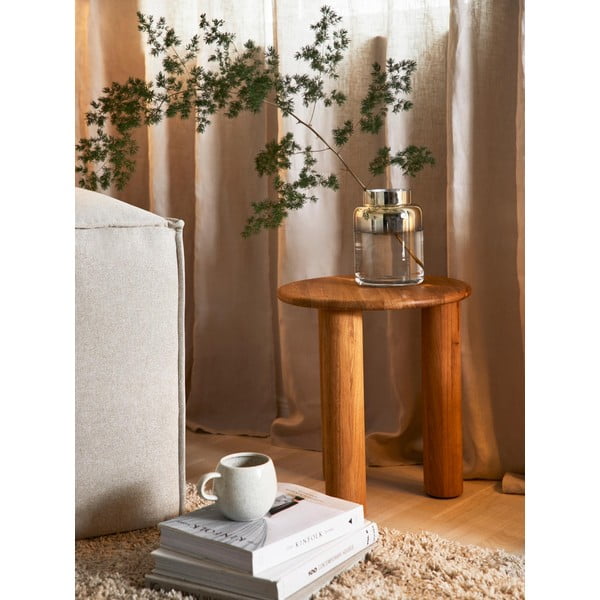 Käsitsi puhutud kuldset värvi klaasvaas , kõrgus 20 cm Uma - Westwing Collection-image-1