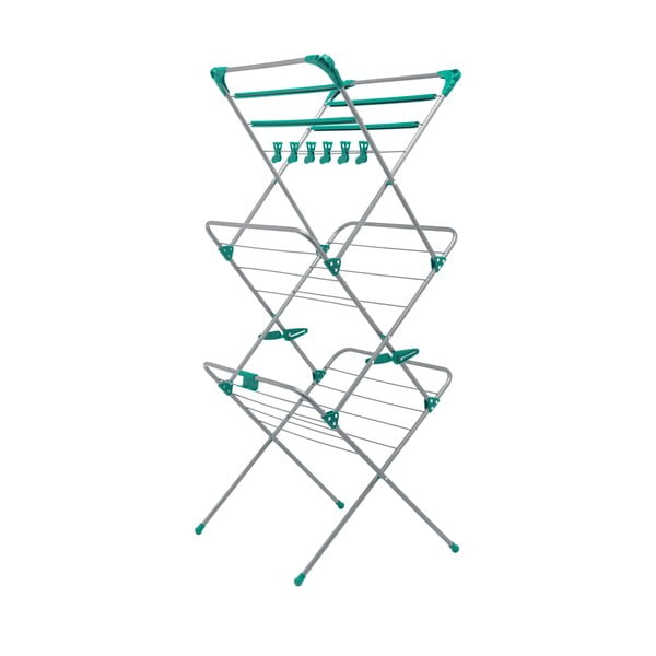 Hõbedane riidekuivatusrest Deluxe - Addis