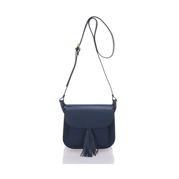Modrá kožená kabelka Lisa Minardi Bycast
