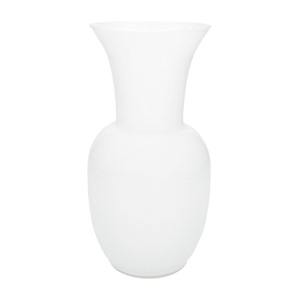 Valge klaasist vaas (kõrgus 26 cm) - Brandani