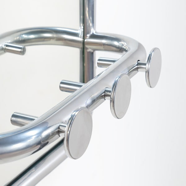 Hõbedane metallist seinanagi 35x60x11 cm Retro – Spinder Design-image-3